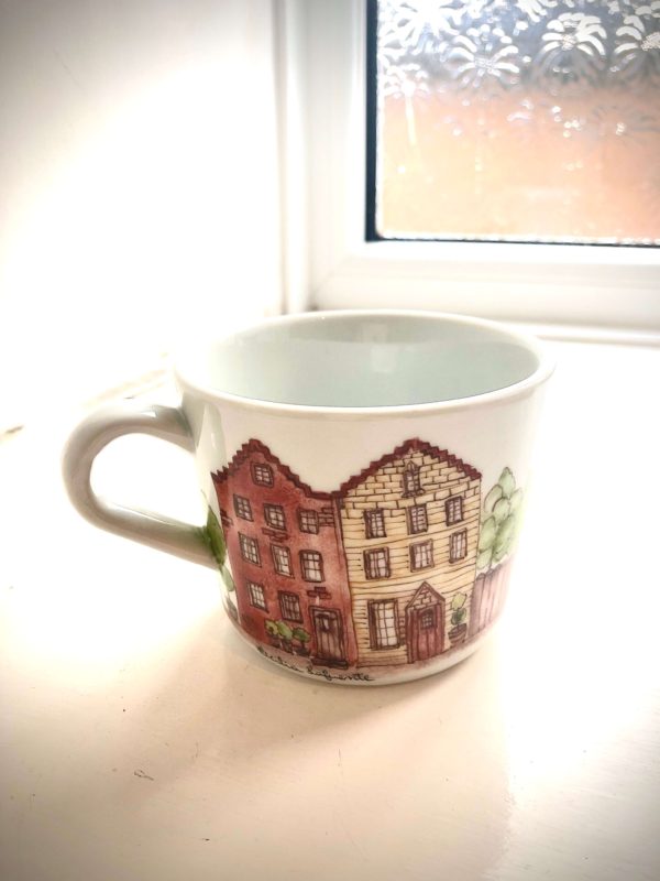Bright Town mug small, front view