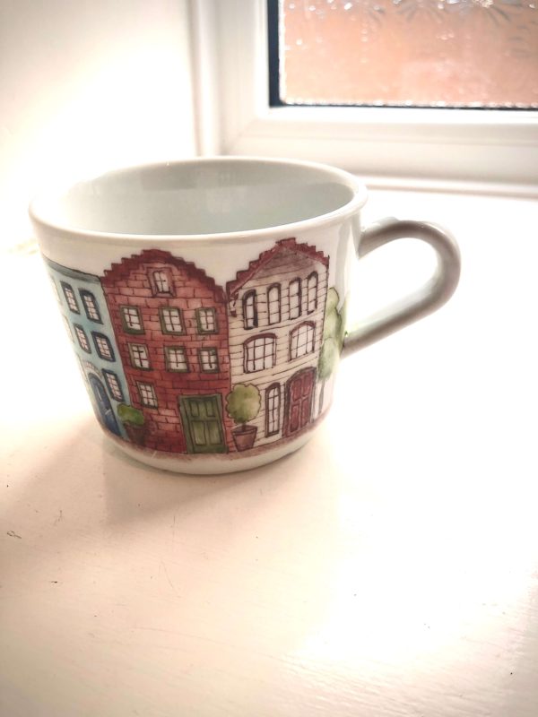 Bright Town mug small, side view